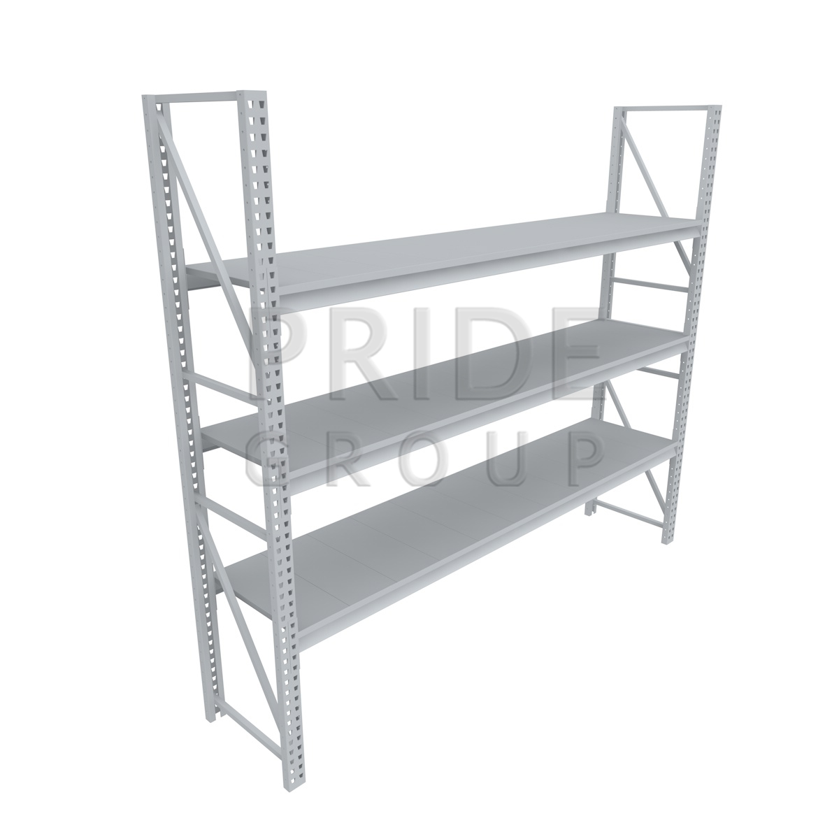 картинка Стеллаж грузовой СГП 1500x800х3000 3 полки крашенные