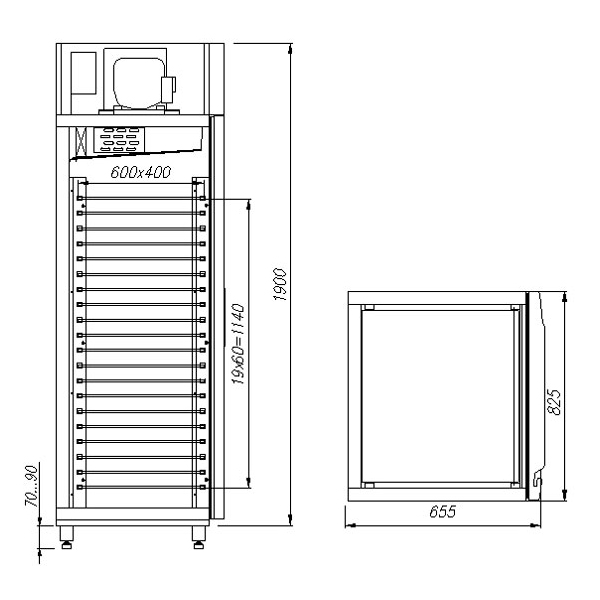 Шкаф холодильный Carboma M560-1-G EN-HHC (5) 0430