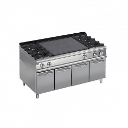 картинка Плита со сплошной поверхностью газовая 700 серии Apach Chef Line LRSTG167R4CS